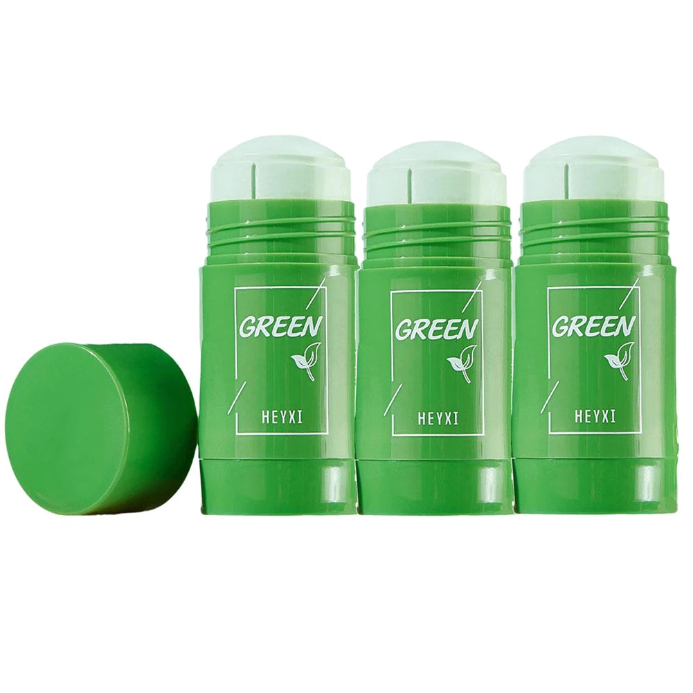 Green Mask Stick Smear Acne Shrink Blackhead Green Tea Extract Facial Mask Pore Cleansing