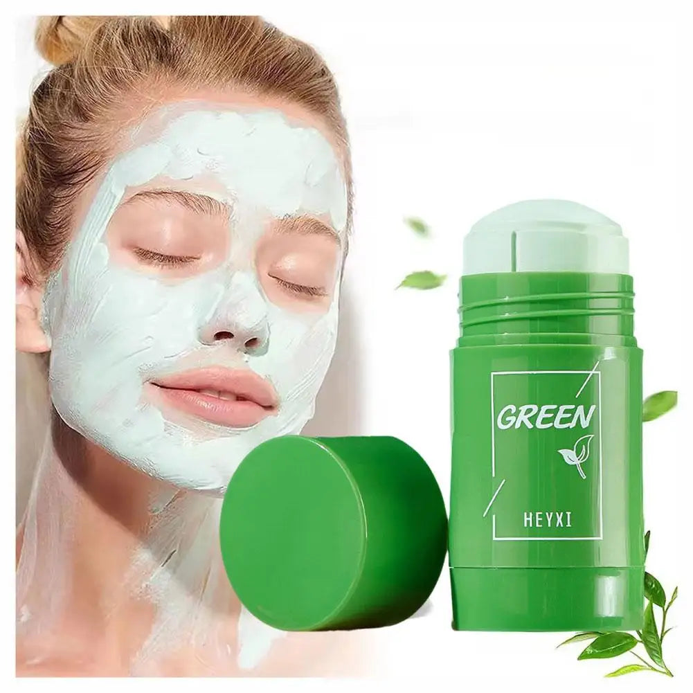 Green Mask Stick Smear Acne Shrink Blackhead Green Tea Extract Facial Mask Pore Cleansing